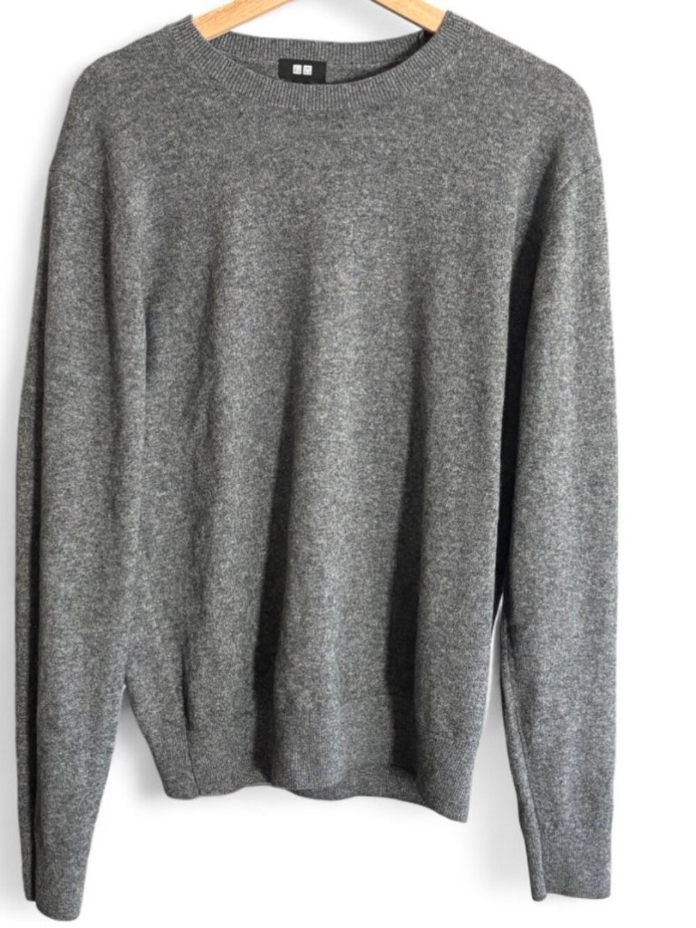 Uniqlo 100% Cashmere Crewneck Sweater Gray S